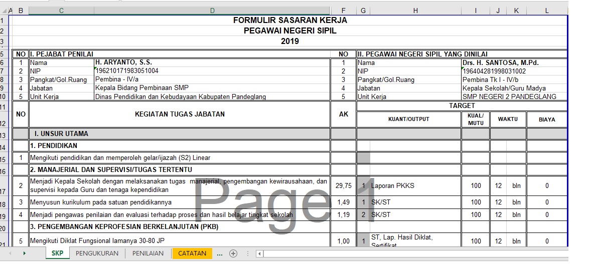 Contoh Skp Kepala Sekolah 2022 - IMAGESEE