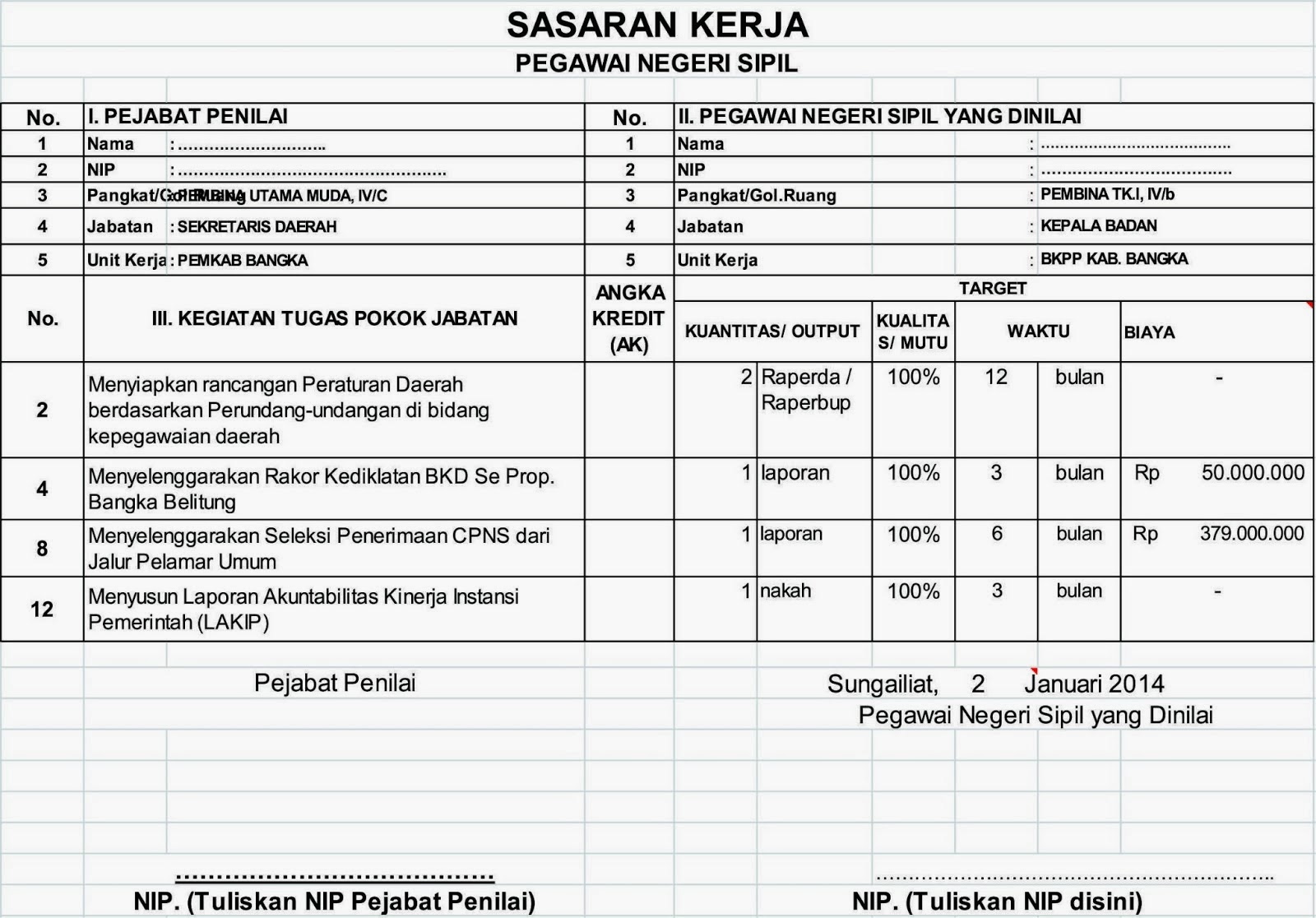 Contoh Skp Dosen 2023 - IMAGESEE