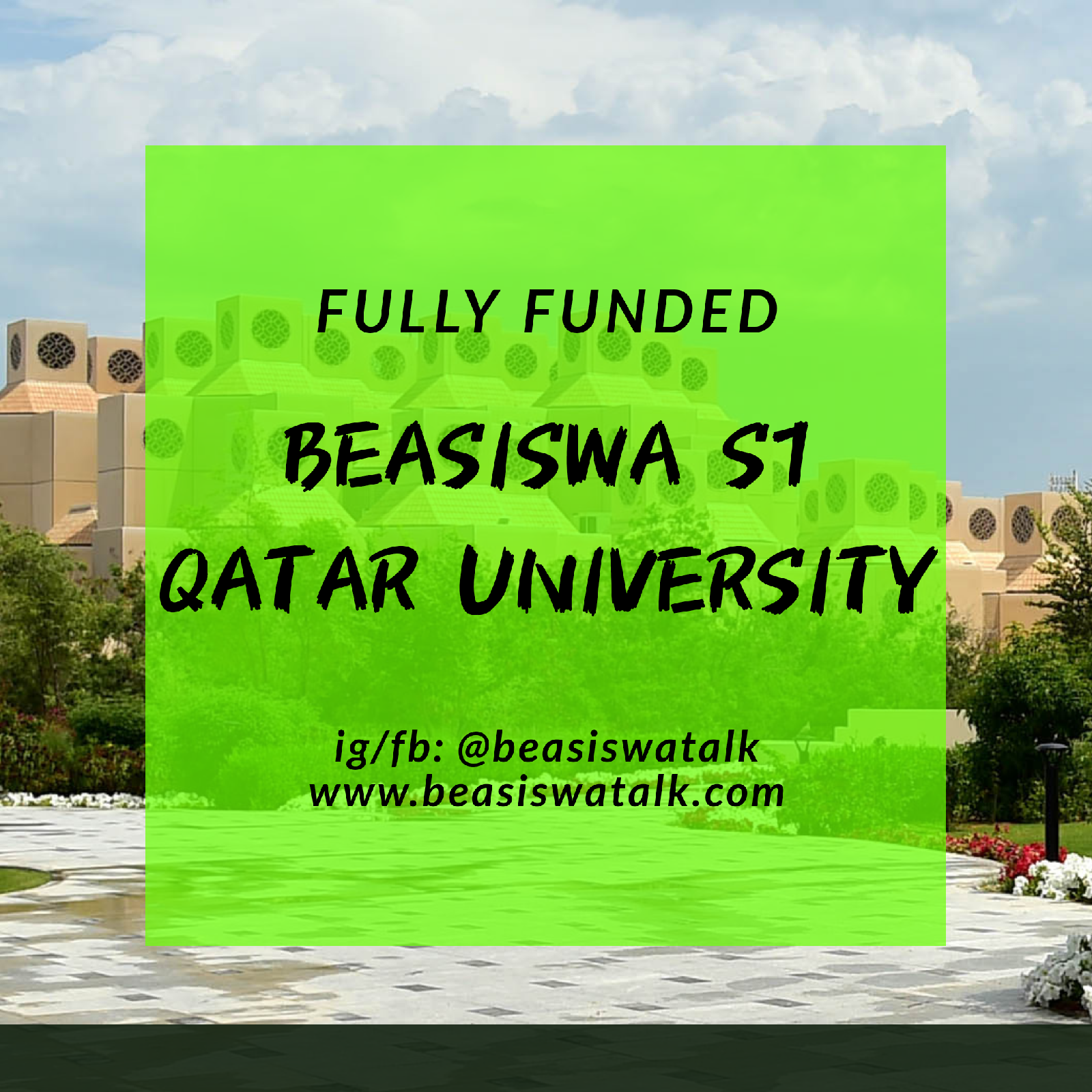 Fully Funded Beasiswa S1 Qatar University 200 - BeasiswaTalk