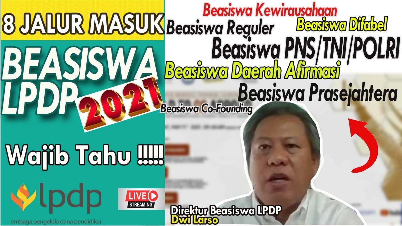 Penjelasan Syarat 8 Jalur Masuk Beasiswa LPDP oleh Direktur Beasiswa