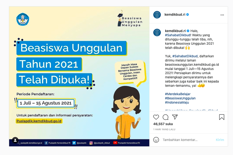 13+ Beasiswa Unggulan Dapat Berapa 2022