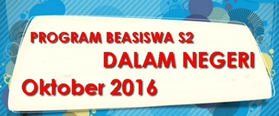 Beasiswa S2 Dalam Negeri 2017 - Universitas Swasta Terbaik