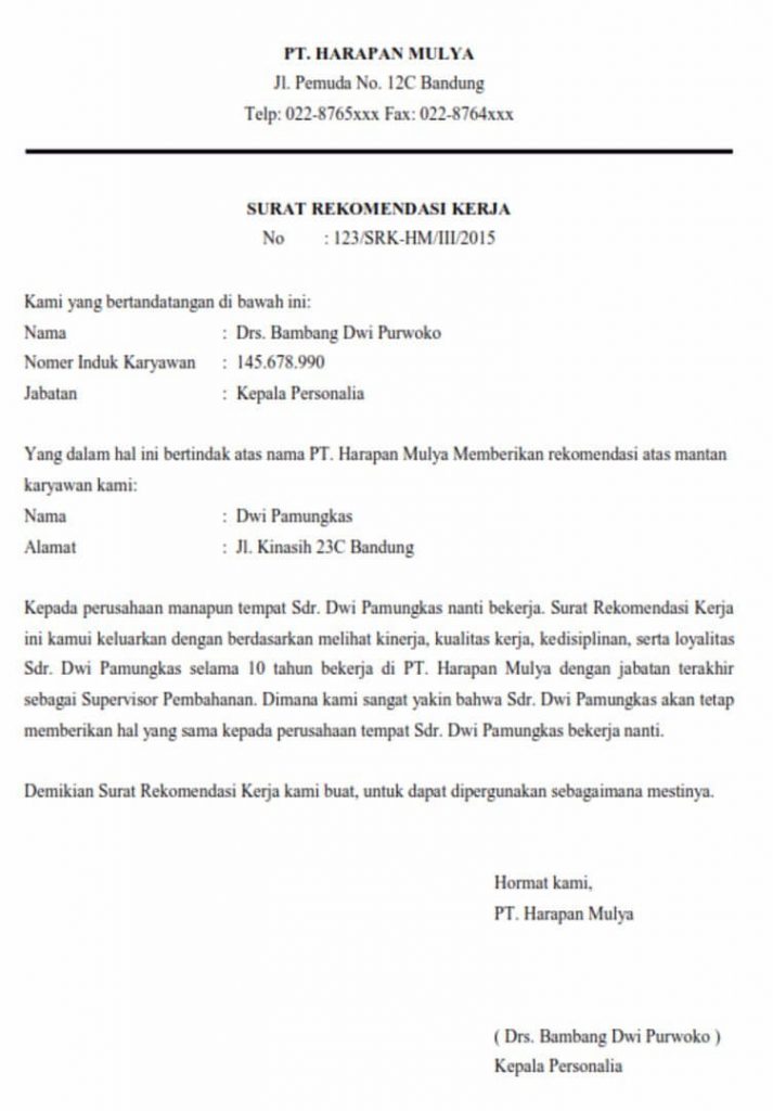 Contoh Permohonan Surat Rekomendasi Idesurat My Id - Riset